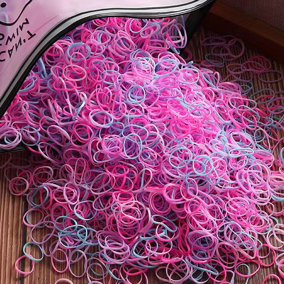 Elastic Band Gentle on Hair Thin Hair Tie Colorful Headband Girl Hair Accessory