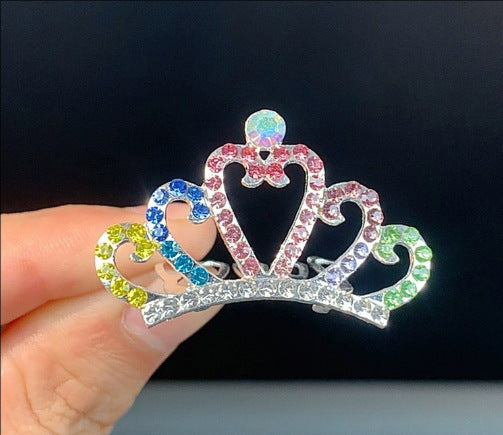 Kids Heart Hair Accessory Crystal Pearl