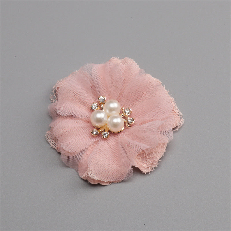 Fabric Handmade DIY Head Accessory Hair Clip Flower Accessory