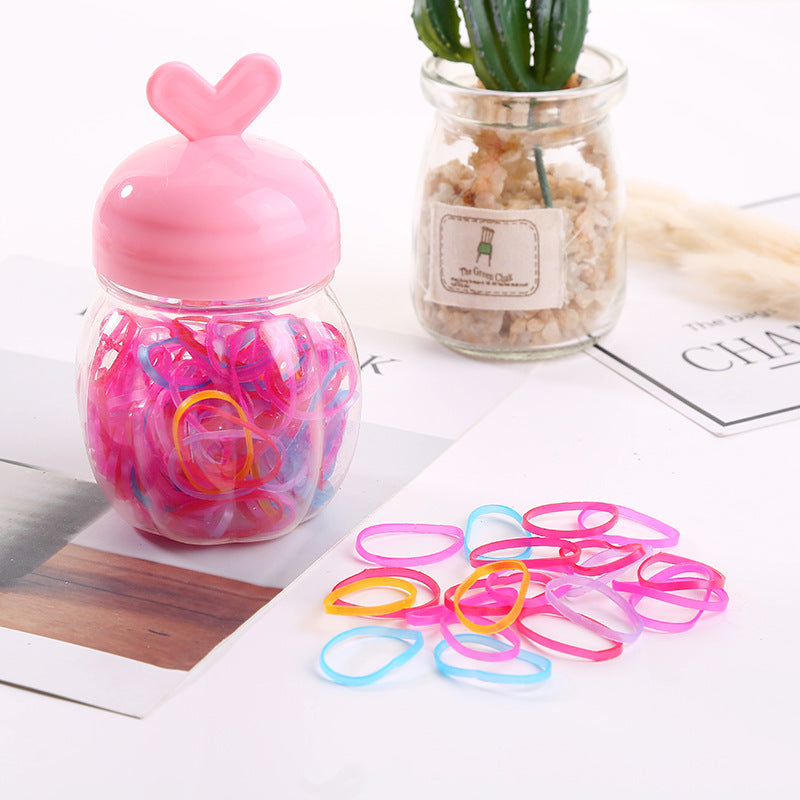 2024 Kids Hair Tie Heart Elastic Band Hair Tie Headband Hair Accessory