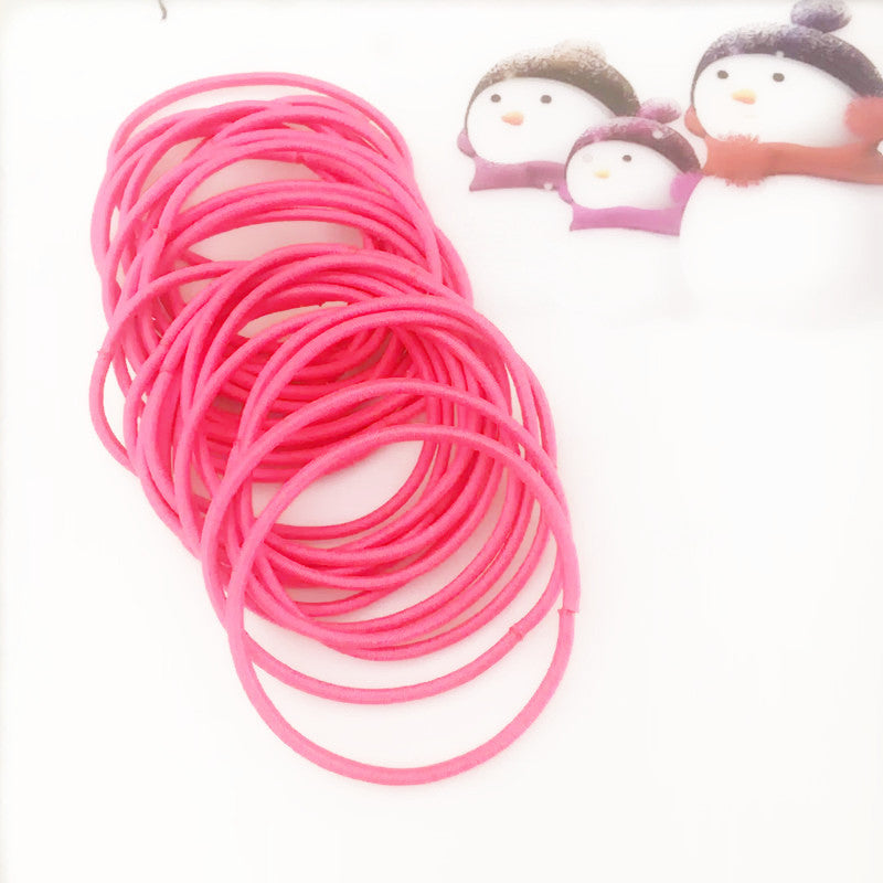 2MM Minimalist Hair Tie Kids Elastic Band Hair Tie Hair Accessory Elastic Band