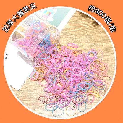 Elastic Band Kids Headband Black Hair Tie