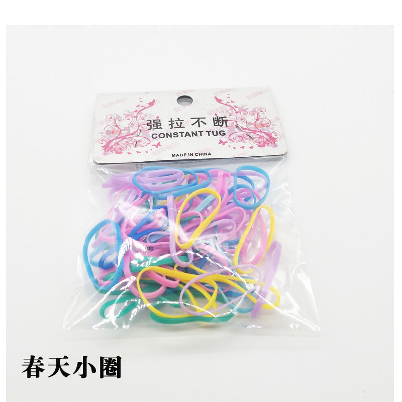 sj926 Elastic Band Kids Hair Tie Colorful Elastic Band 2