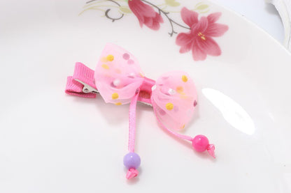 Kids Hair Accessory Hair Clip Girl Head Accessory Hairpin Cute Bow Side Clip