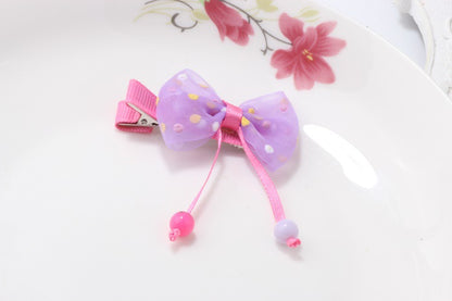 Kids Hair Accessory Hair Clip Girl Head Accessory Hairpin Cute Bow Side Clip