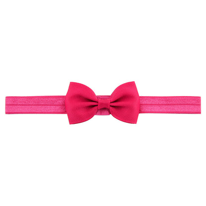 644 Kids Bow Hair Band Small Bow Elastic Headband