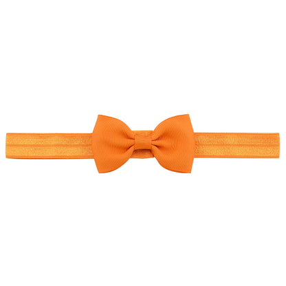 644 Kids Bow Hair Band Small Bow Elastic Headband