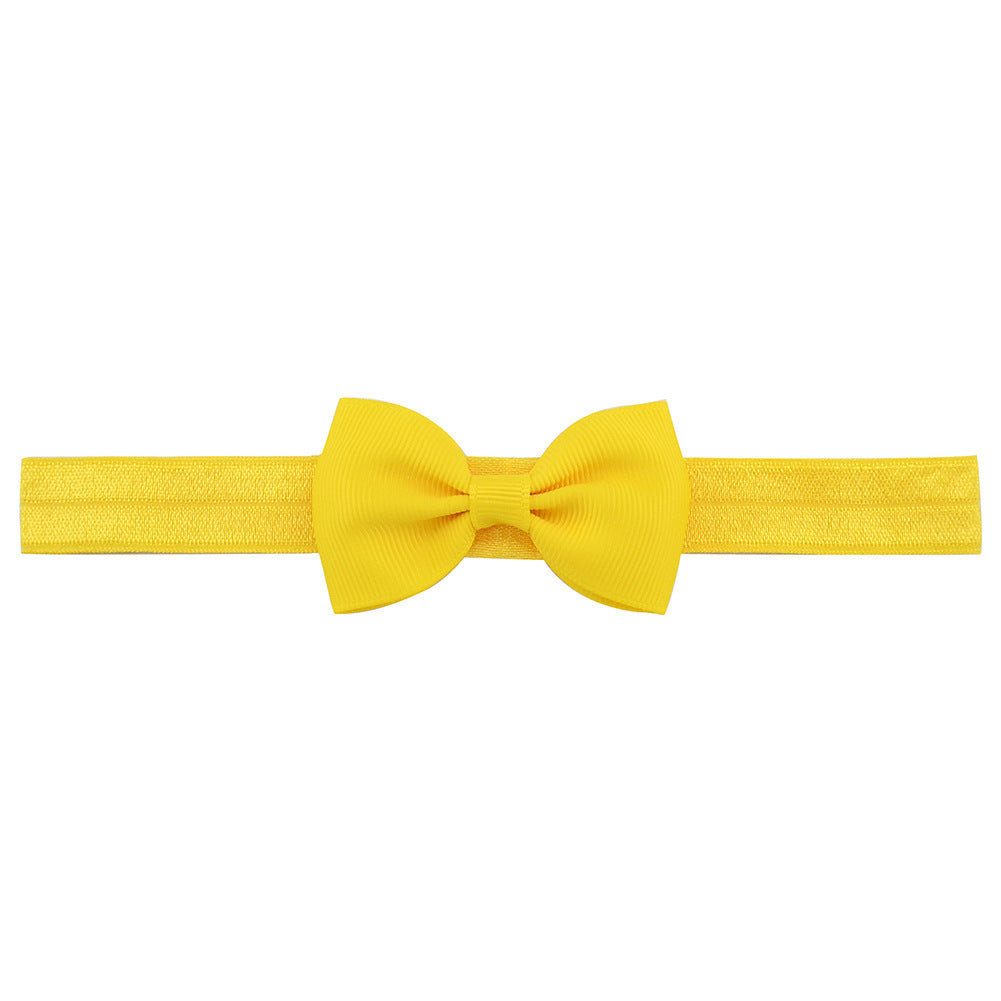 644 Kids Bow Hair Band Small Bow Elastic Headband