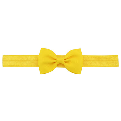 644 Kids Bow Hair Band Small Bow Elastic Headband