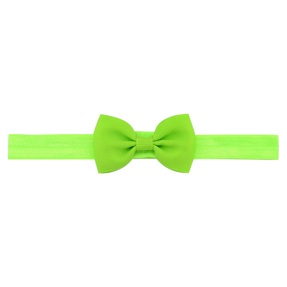 644 Kids Bow Hair Band Small Bow Elastic Headband