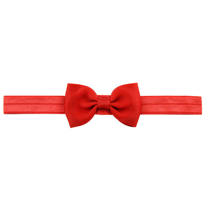 644 Kids Bow Hair Band Small Bow Elastic Headband