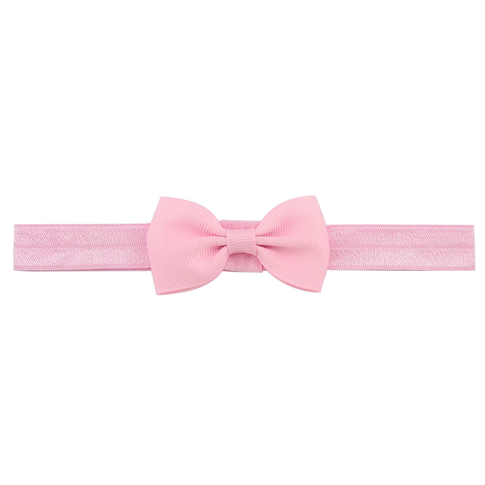 644 Kids Bow Hair Band Small Bow Elastic Headband
