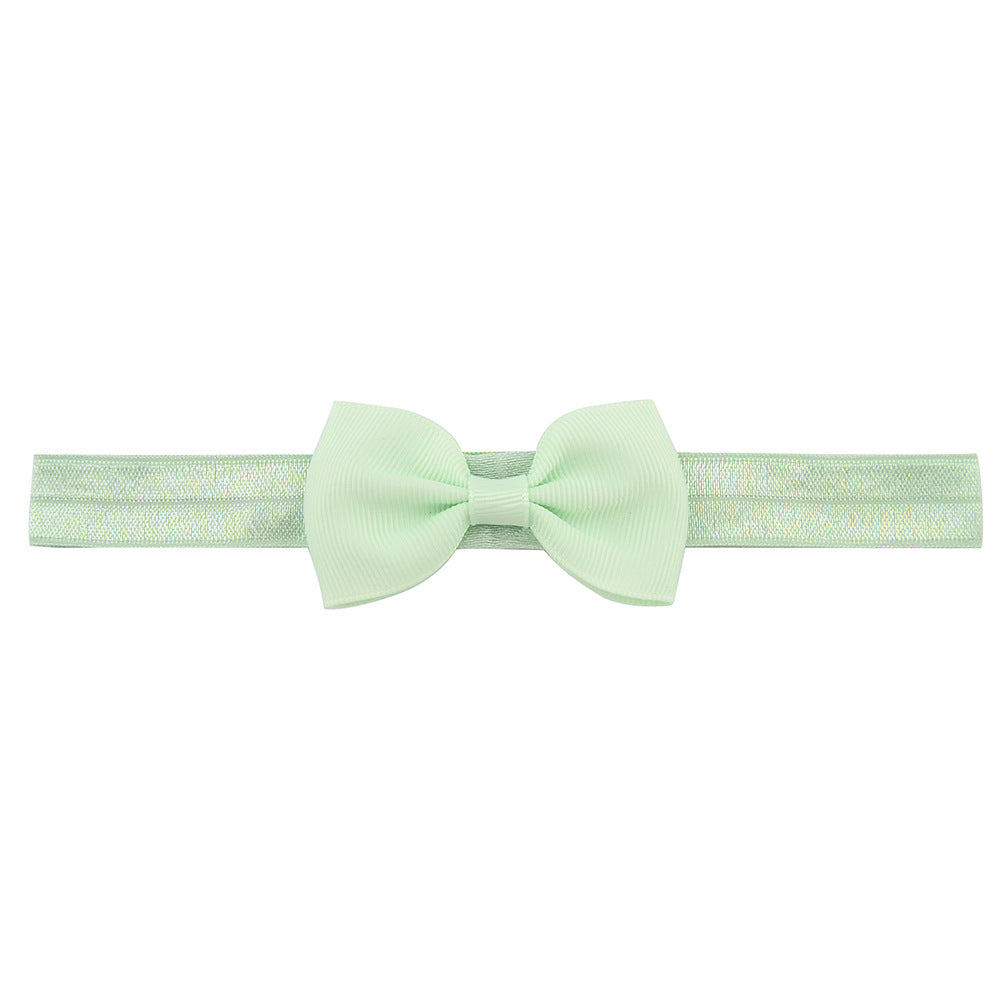 644 Kids Bow Hair Band Small Bow Elastic Headband
