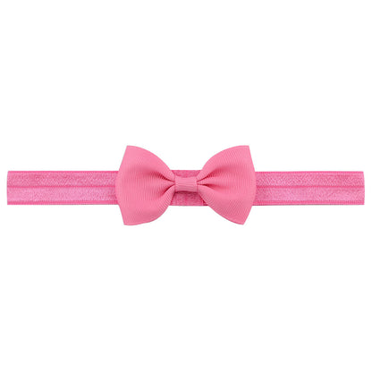 644 Kids Bow Hair Band Small Bow Elastic Headband