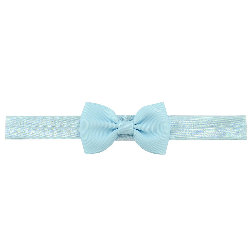 644 Kids Bow Hair Band Small Bow Elastic Headband