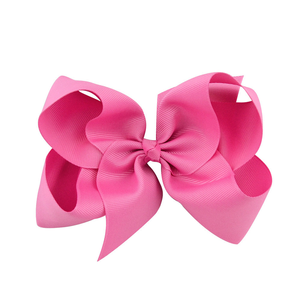 6 Kids Bow Hair Clip Head Accessory 588