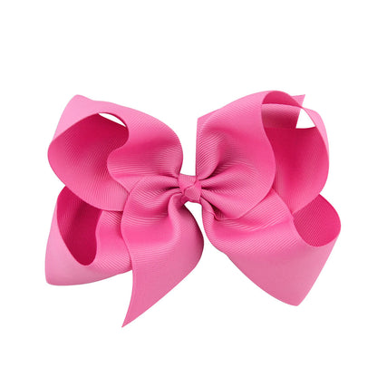 6 Kids Bow Hair Clip Head Accessory 588