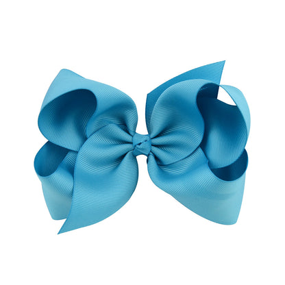 6 Kids Bow Hair Clip Head Accessory 588