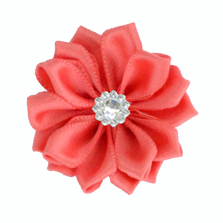 4 Acrylic Flower Kids Headband Hair Clip Accessory