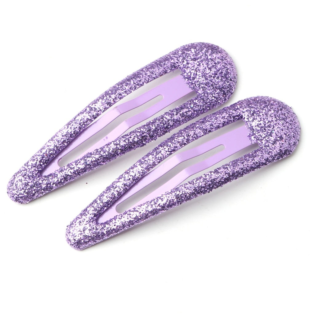 Glitter Hair Clip Head Accessory Colorful BB Clip Cute Kids Hair Clip Head Accessory Bangs Side Clip