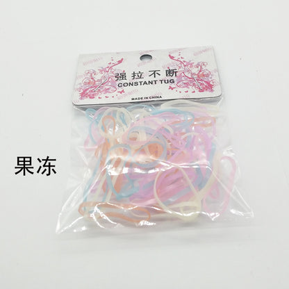 sj926 Elastic Band Kids Hair Tie Colorful Elastic Band 2