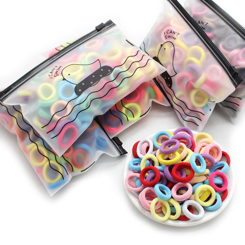 Kids Hair Tie Elastic Band Nylon Colorful Hair Accessory