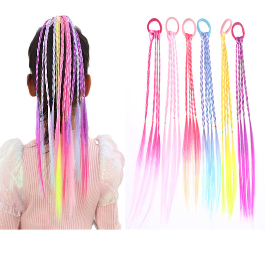 Kids Colorful Colorful Hair Band Rubber Colorful