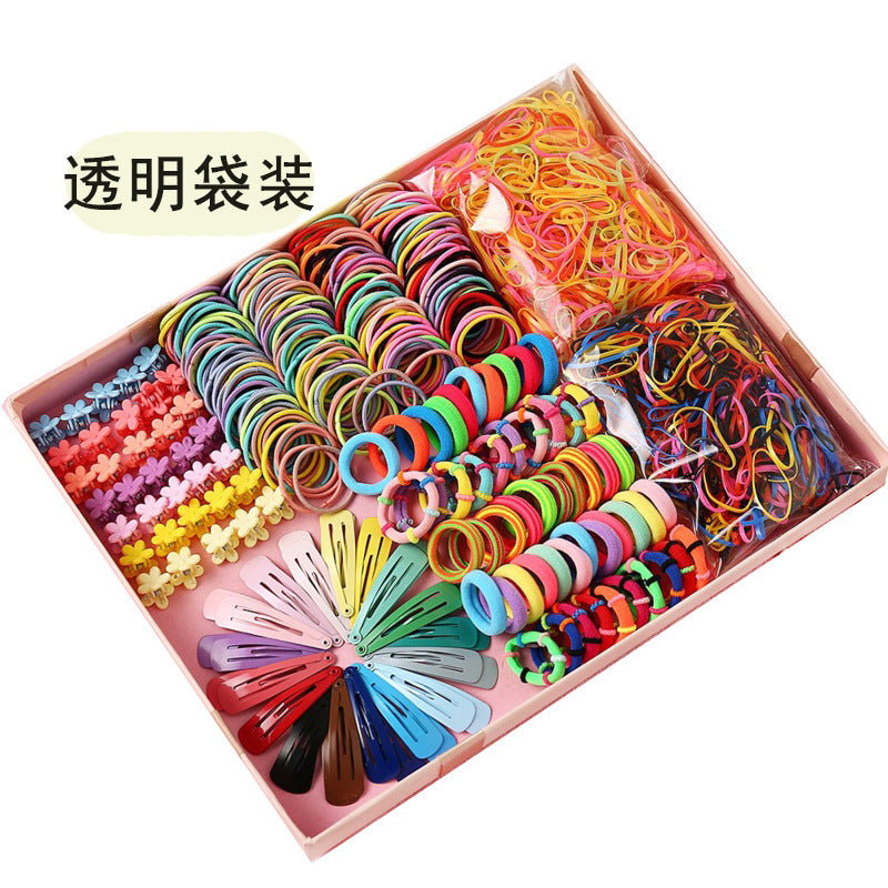 Kids Head Accessory Hair Clip Hairpin Set Hair Tie Girl Side Clip Hair Accessory Hair Tie