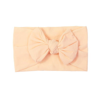 Handmade Kids Hair Band Nylon Baby Bow Invisible Headband