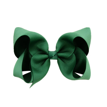 Kids Hair Clip Bow Head Accessory 4 Side Clip