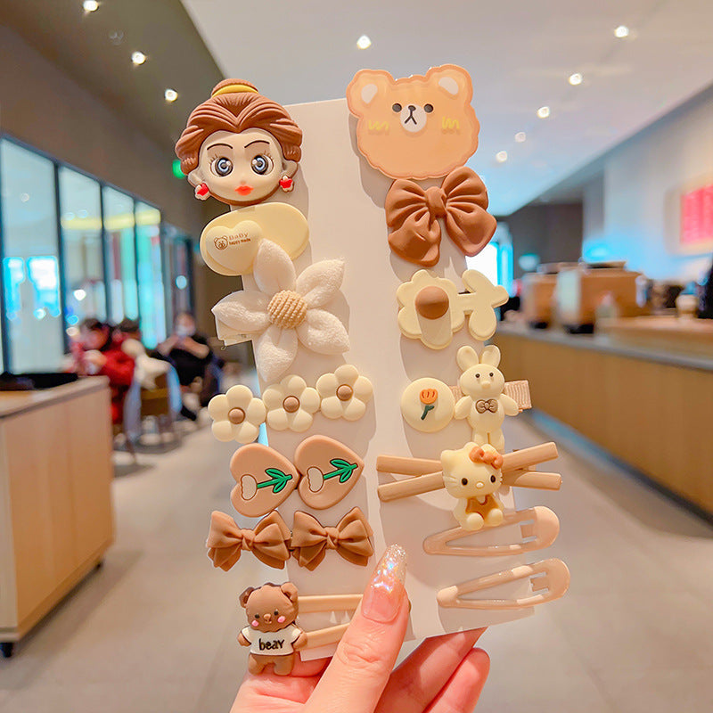 Kids Hair Clip Flower Hair Tie Hair Accessory Elastic Band Girl Headband Hairpin