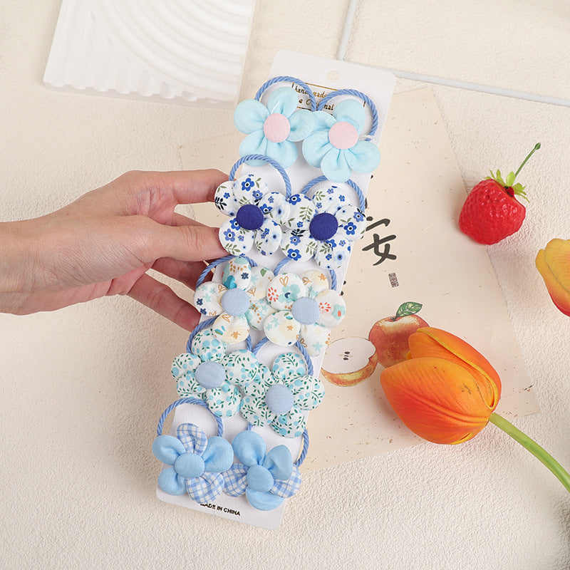 Kids Hair Clip Flower Hair Tie Hair Accessory Elastic Band Girl Headband Hairpin