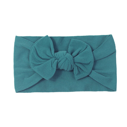 Handmade Kids Hair Band Nylon Baby Bow Invisible Headband