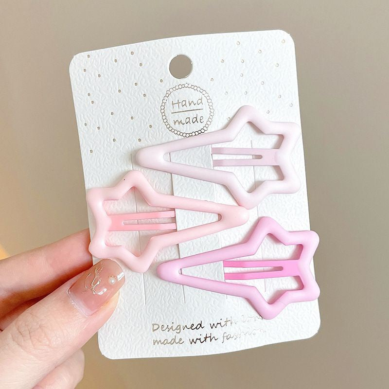 Bangs Clip Kids Flyaway Hair Head Accessory Cute Star