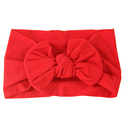 Handmade Kids Hair Band Nylon Baby Bow Invisible Headband