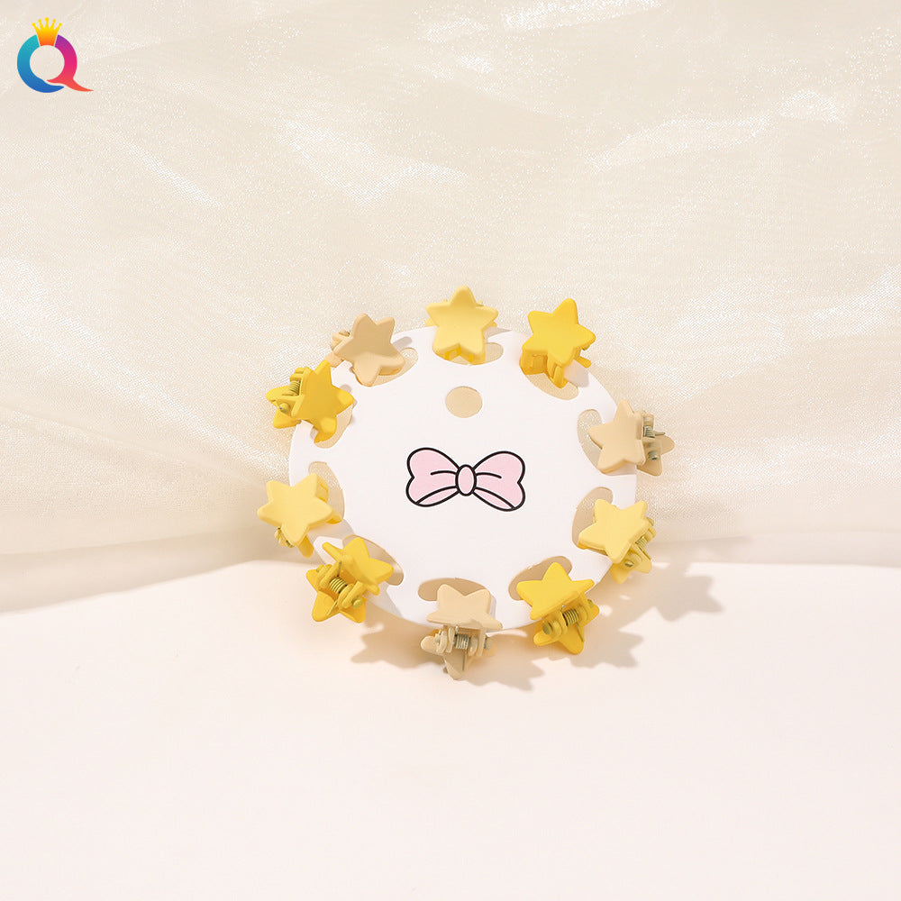 Mini Hair Clip Kids Hair Clip Colorful Braiding Bangs Flyaway Hair Hair Accessory