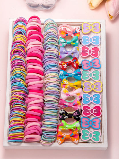 Kids Head Accessory Hair Clip Hairpin Set Hair Tie Girl Side Clip Hair Accessory Hair Tie