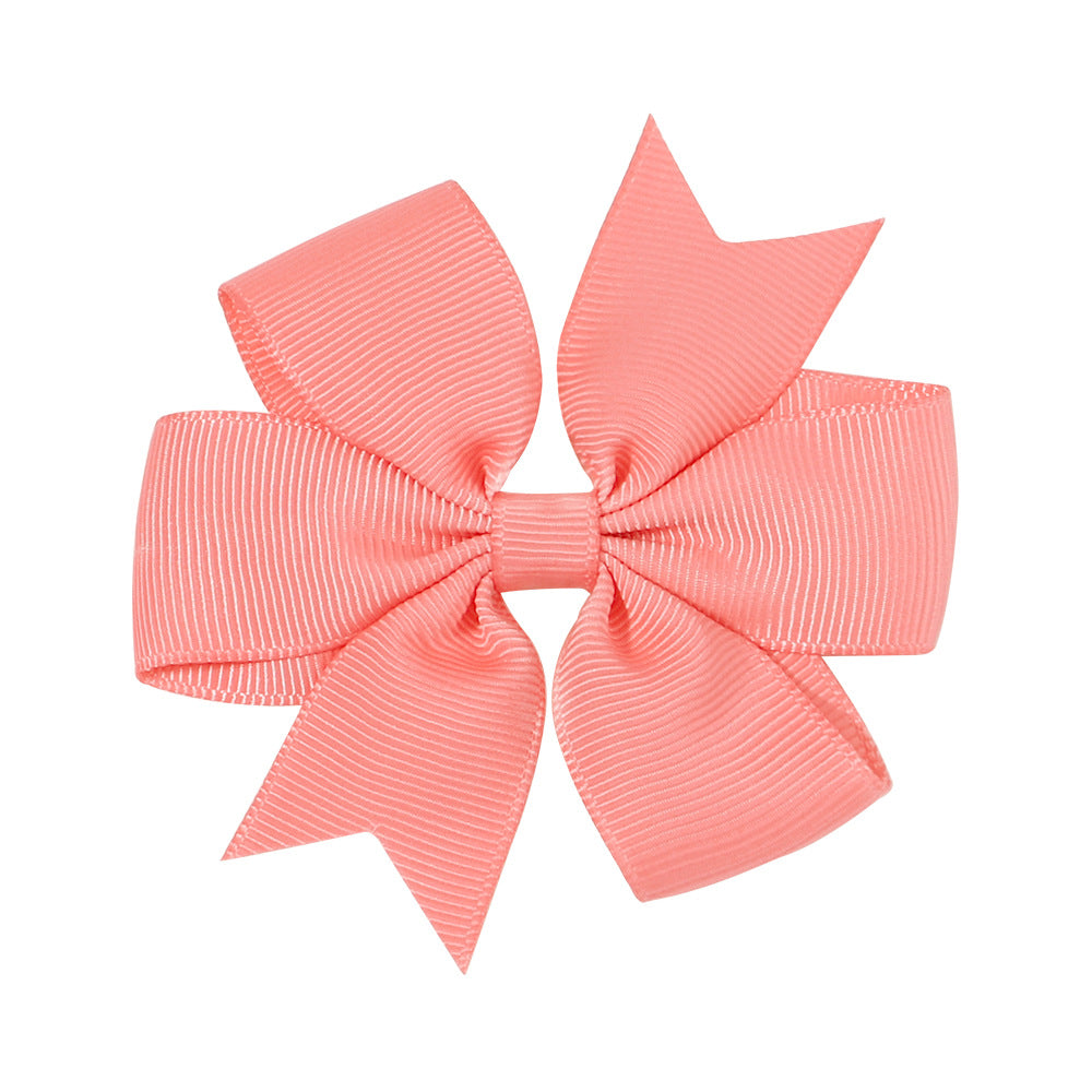 Handmade V Bow Hair Clip Hair Accessory Kids Head Accessory 564
