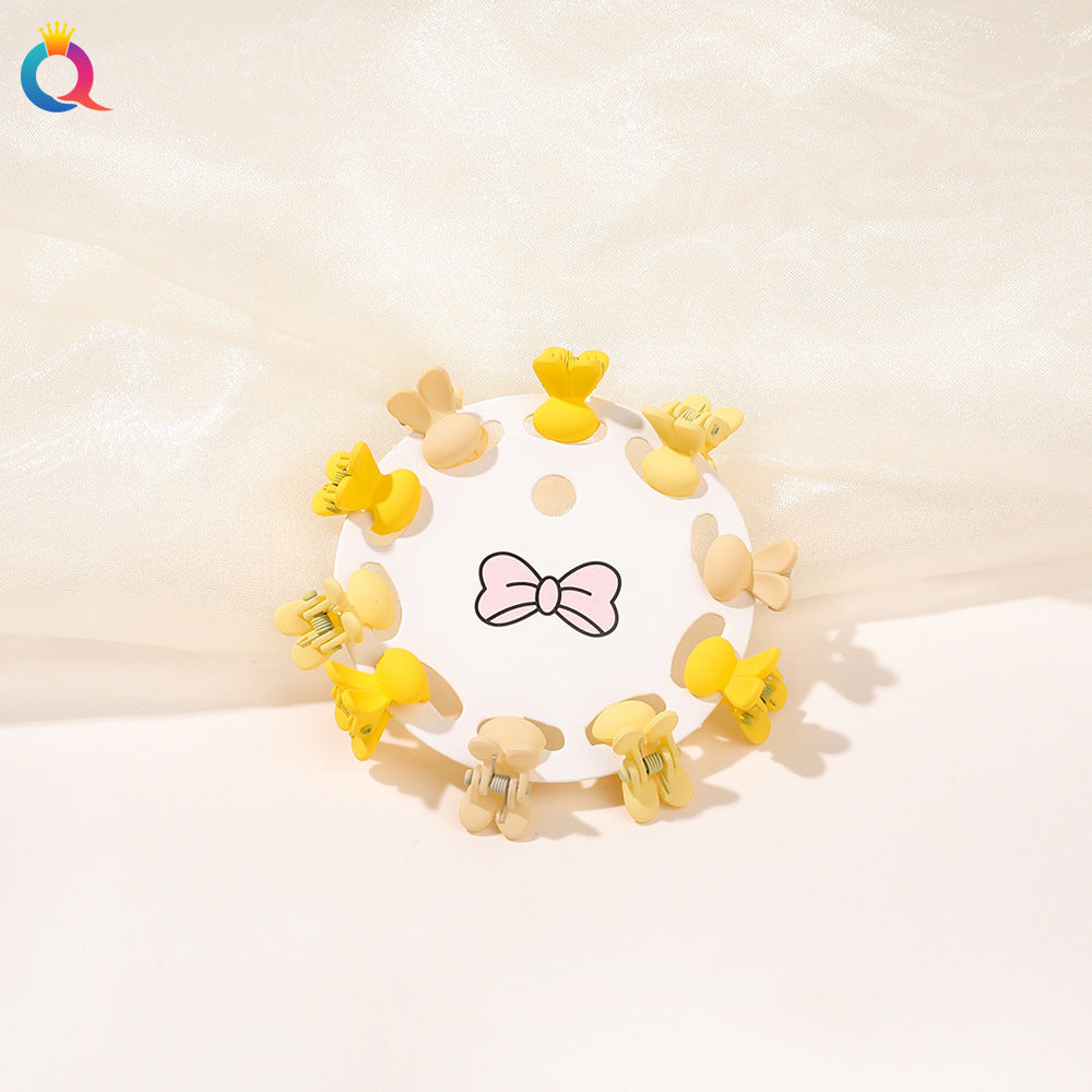 Mini Hair Clip Kids Hair Clip Colorful Braiding Bangs Flyaway Hair Hair Accessory