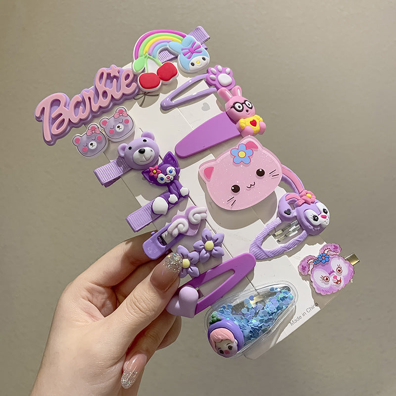 Kids Hair Clip Hairpin Cute Girl Head Accessory BB Flyaway Hair Bangs Clip