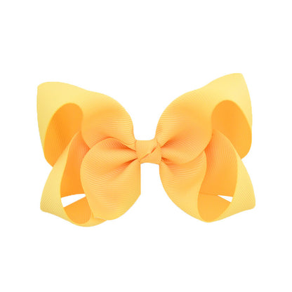 Kids Hair Clip Bow Head Accessory 4 Side Clip