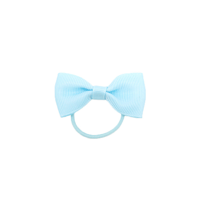 2 Bow Hair Tie Girl Headband Hair Tie Elastic Band