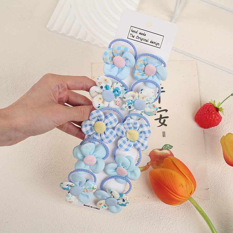 Kids Hair Clip Flower Hair Tie Hair Accessory Elastic Band Girl Headband Hairpin