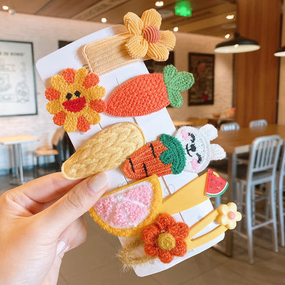 Kids Hair Clip Hairpin Cute Girl Head Accessory BB Flyaway Hair Bangs Clip