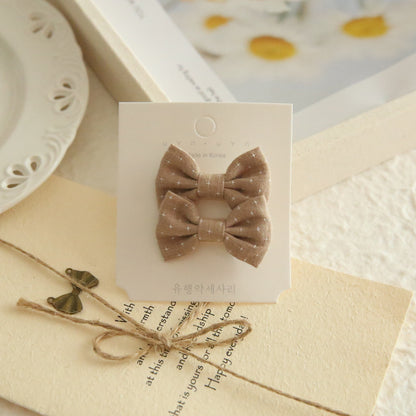 A172 Kids Head Accessory Hair Accessory INS Bow Hair Clip 1