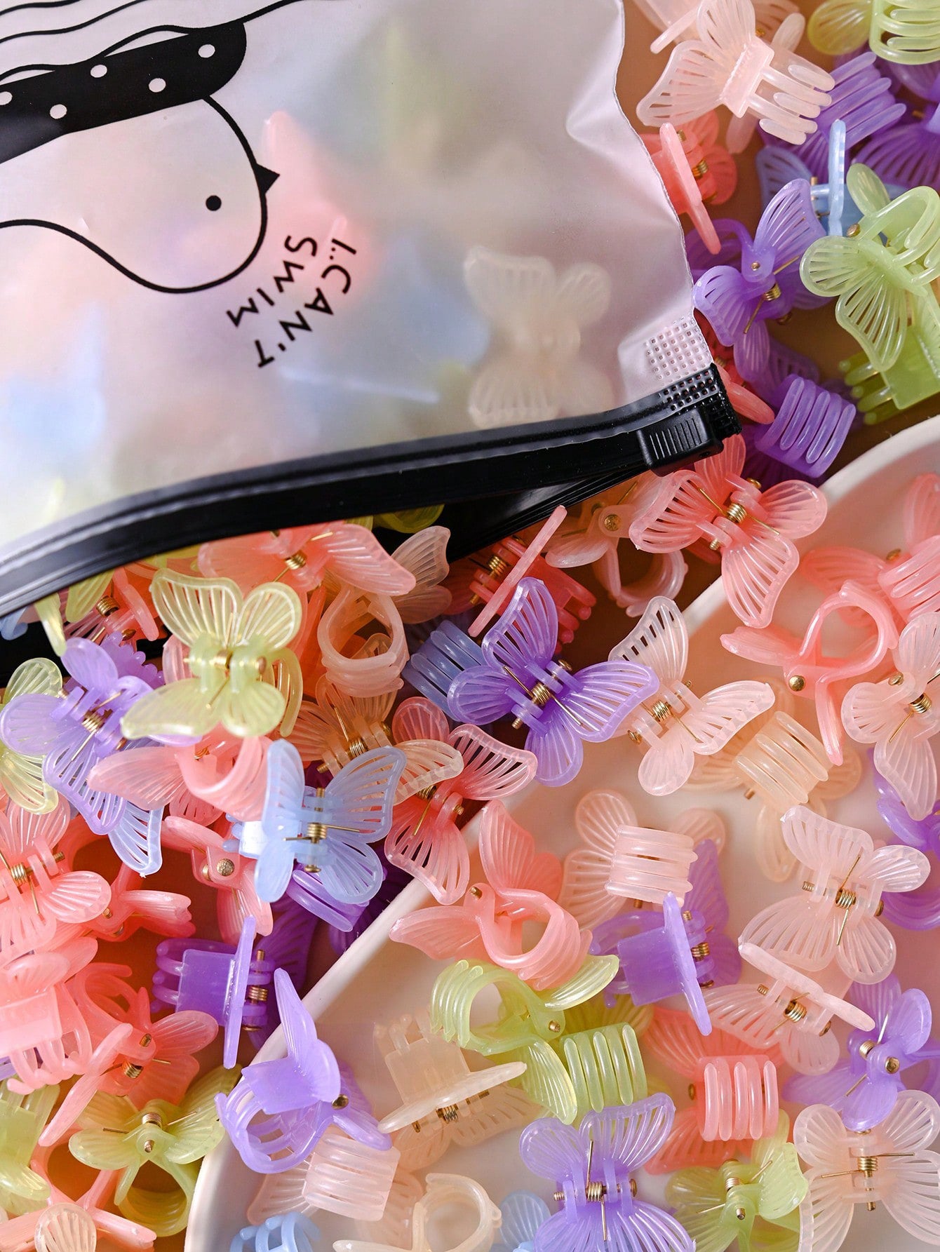 Hair Clip Forehead Bangs Side Mini Hair Clip Cute Flyaway Hair Colorful Hairpin Head Accessory Clip