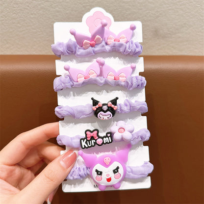 Kids Hair Clip Flower Hair Tie Hair Accessory Elastic Band Girl Headband Hairpin