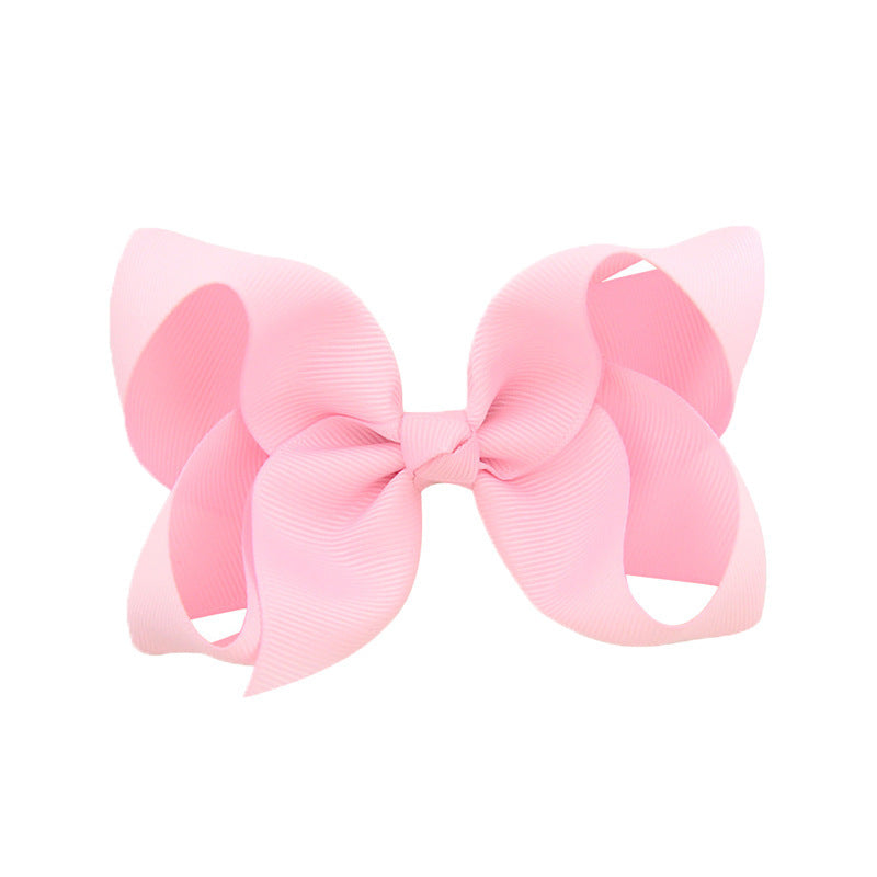 Kids Hair Clip Bow Head Accessory 4 Side Clip