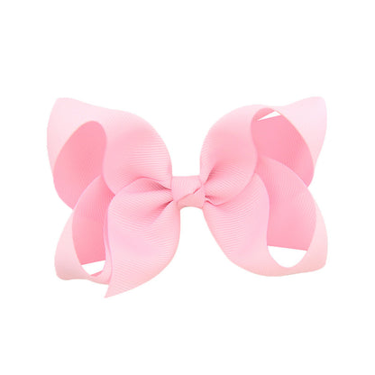 Kids Hair Clip Bow Head Accessory 4 Side Clip