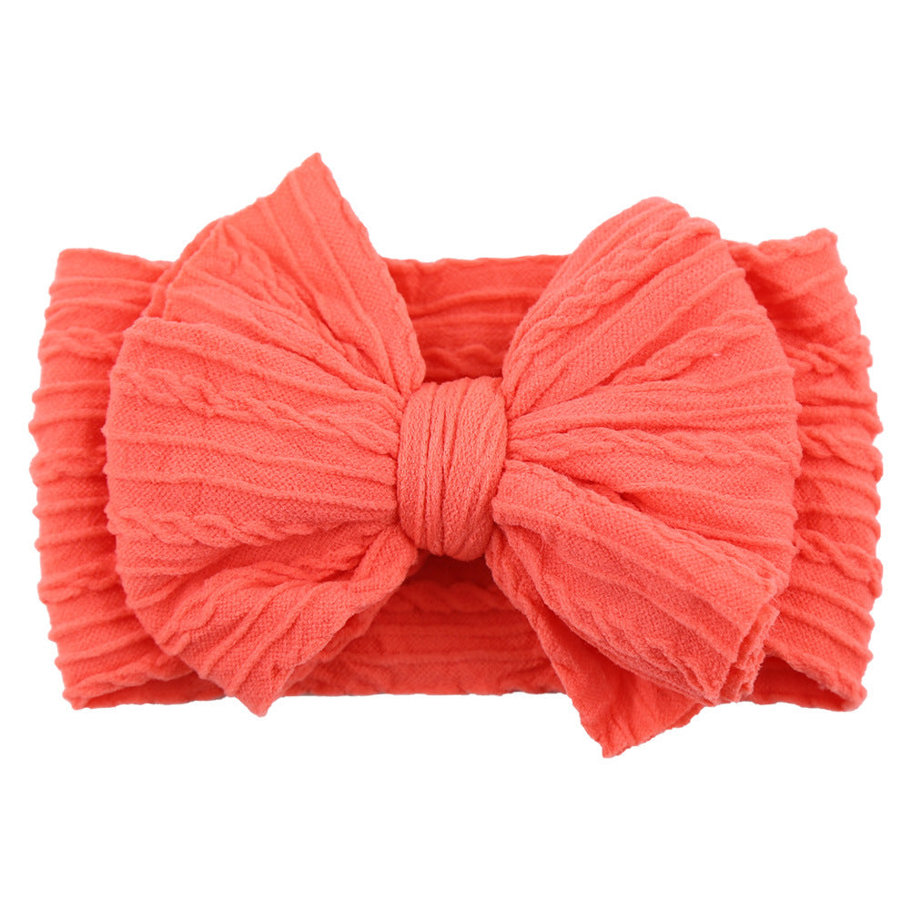 Kids Hair Band Baby Nylon Elastic Headband Bow Hair Accessory